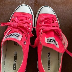 Hot Pink Converse Sneakers!!